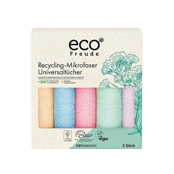 Eco Freude 5-Pack Recycled Microfiber Cleaning Cloths - Eco-Friendly, Vegan, FSC Certified Eco-Friendly Microfiber Cloths - 5 Pack recycled microfiber cloths, eco-friendly cleaning cloths, vegan cleaning products, FSC certified cloths, sustainable cleaning solutions, microfiber cleaning cloths, reusable cloths, green cleaning products, eco conscious cleaning, sustainable living products