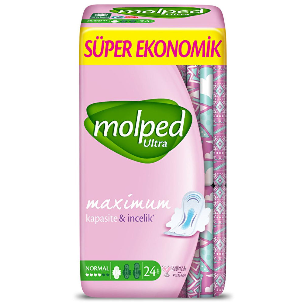 Molped Ultra Hygienic Pads - Comfortable, Protective & Hypoallergenic Menstrual Hygiene Products for Women - Hygiene Products