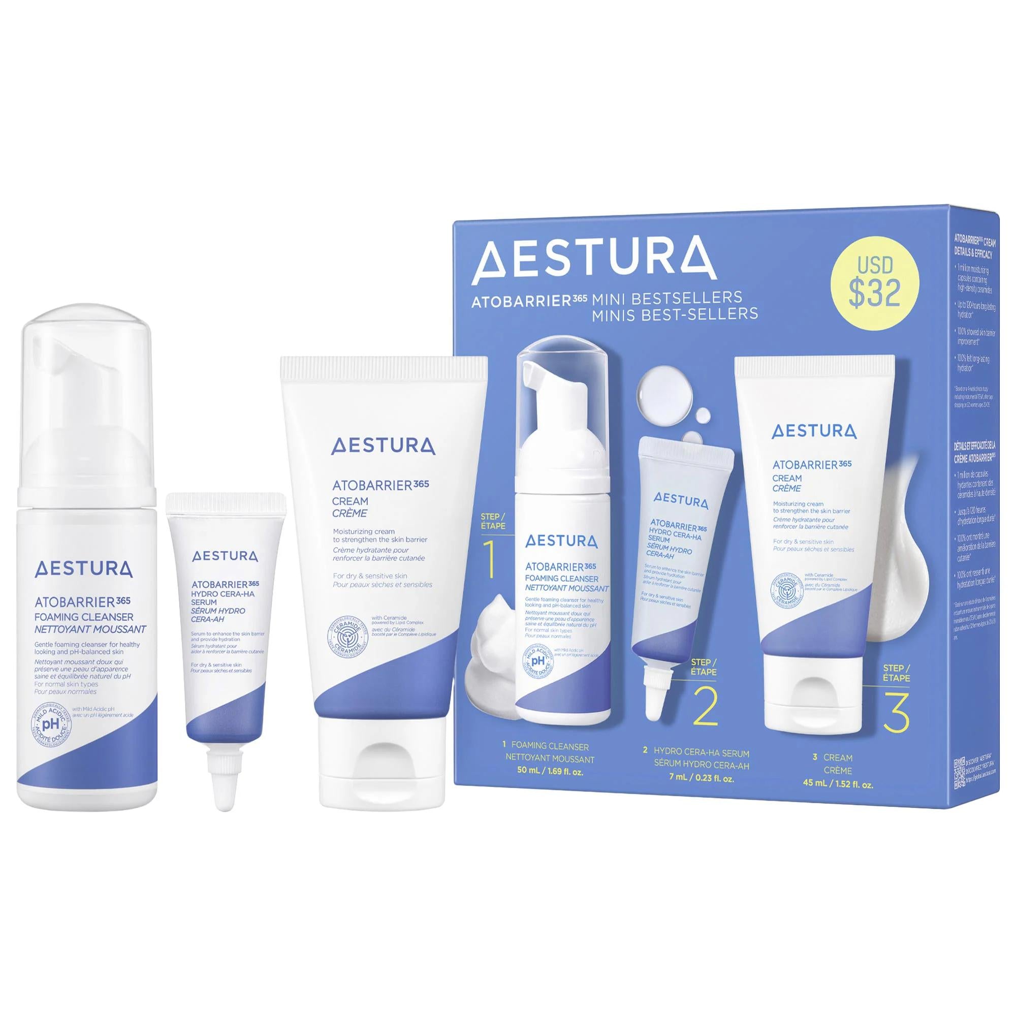 ATOBARRIER365 Mini Hydrating Skincare Kit for Sensitive Skin - Gentle, Vegan, Gluten-Free - Korean Skincare ATOBARRIER365 Mini Hydrating Skincare Kit - Sensitive Skin Solution Skincare kit for sensitive skin, Hydrating skincare products, Vegan skincare, Gluten-free skincare, Korean skincare products, Sensitive skin solutions, Hydrating skincare routine, Vegan skincare kit, Gluten-free skincare kit, Skincare for dryness, Skincare for dullness, Skincare for fine lines and wrinkles