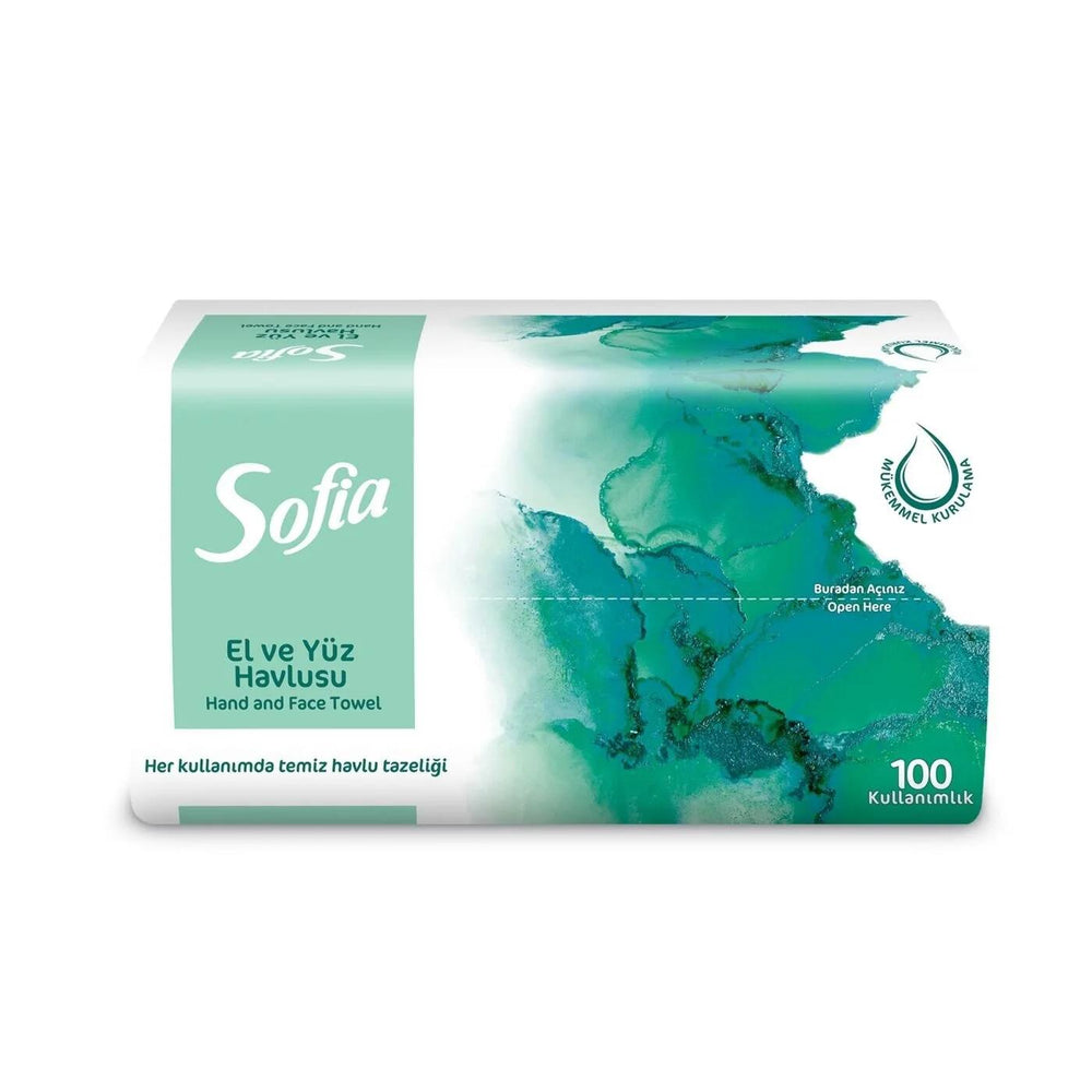 Sofia Soft Hand and Face Paper Towels 100 Count