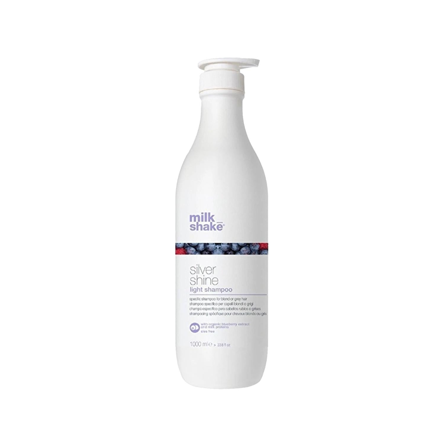 milk_shake Purple Toning Shampoo for Blonde, Gray, and Platinum Hair - Sulfate-Free, 1000ml Purple Toning Shampoo for Blonde Hair - milk_shake purple toning shampoo, sulfate-free shampoo, blonde hair care, gray hair maintenance, platinum hair toner, milk_shake shampoo, toning shampoo for blonde hair, hair care, color-treated hair, gentle shampoo, brassy tone correction, blonde hair maintenance, gray hair care, platinum hair care