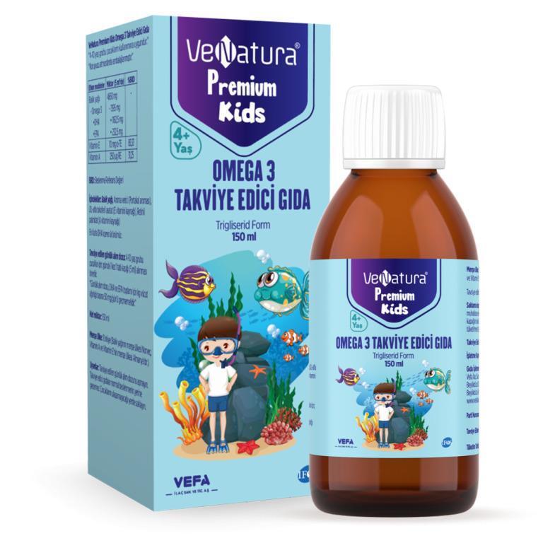 VeNatura Kids Premium Omega 3 Supplement: Delicious Orange Flavor for Brain & Immune Support (150ml) - image 4