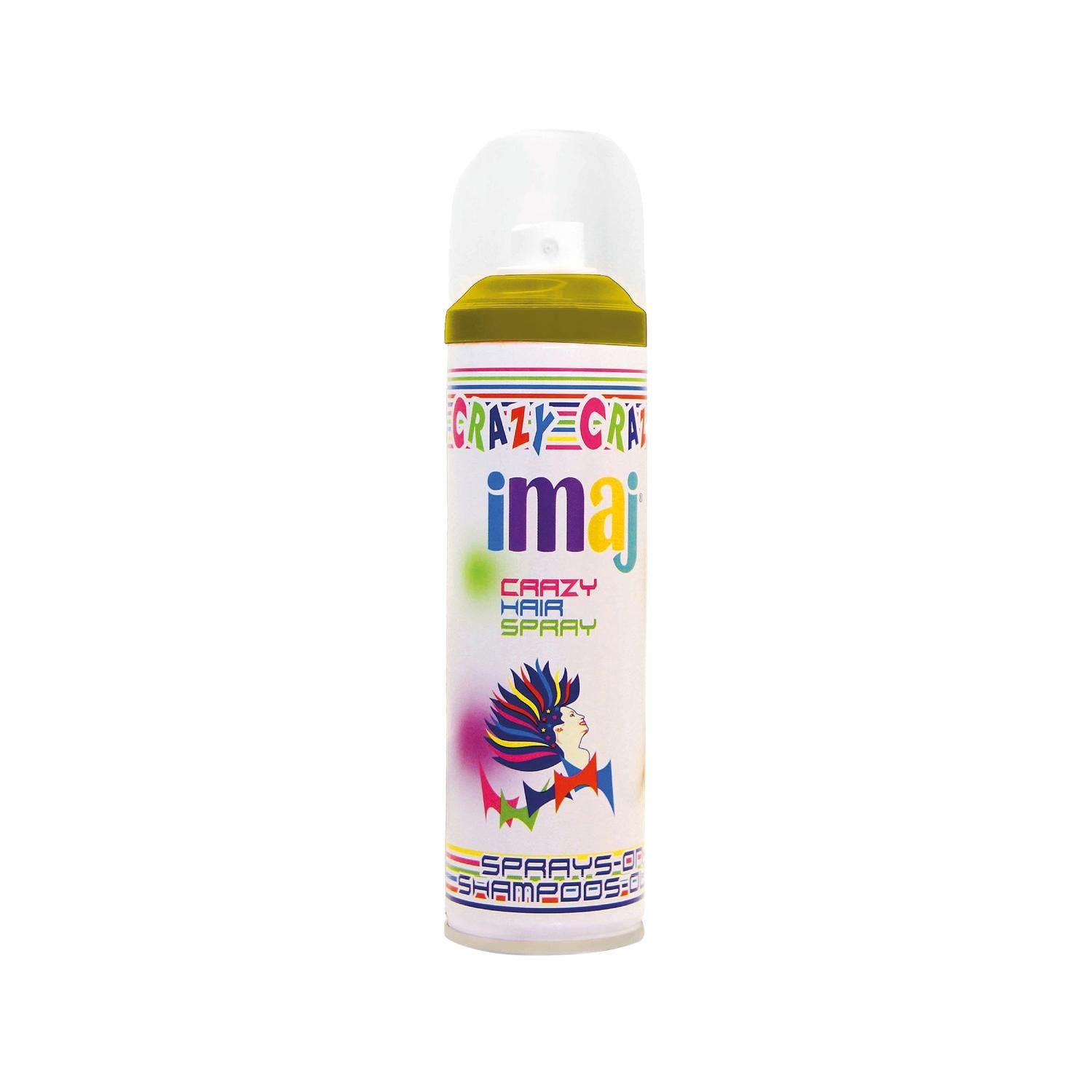 İmaj Crazy Color Temporary Hair Color Spray - Yellow, 3.38 fl oz - Vibrant Fashion Hair Color for Trendy Styles Crazy Color Yellow Hair Spray - Temporary Fashion Hair Color temporary hair color spray, colorful hair spray, Crazy Color hair spray, yellow hair spray, fashion hair color, İmaj hair products, vibrant hair color, trendy hair styles, hair fashion accessories