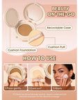 Sheglam Lock & Go Cushion Foundation for Dewy Skin Sand 15g
