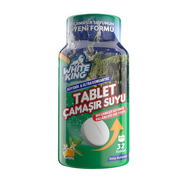 White King Laundry Bleach Tablets - Concentrated Cleaning Power, Stain Remover &amp; Disinfectant - 32 Tablets White King Bleach Tablets: Powerful Stain Removal &amp; Disinfectant laundry bleach tablets, bleach tablets, disinfectant tablets, laundry stain remover, household cleaning tablets, cold water bleach, concentrated bleach tablets, chlorine tablets, white laundry booster, odor removing bleach, laundry tablets, bleach, disinfectant, stain remover, household cleaning, cold water cleaning, concentrated cleaning