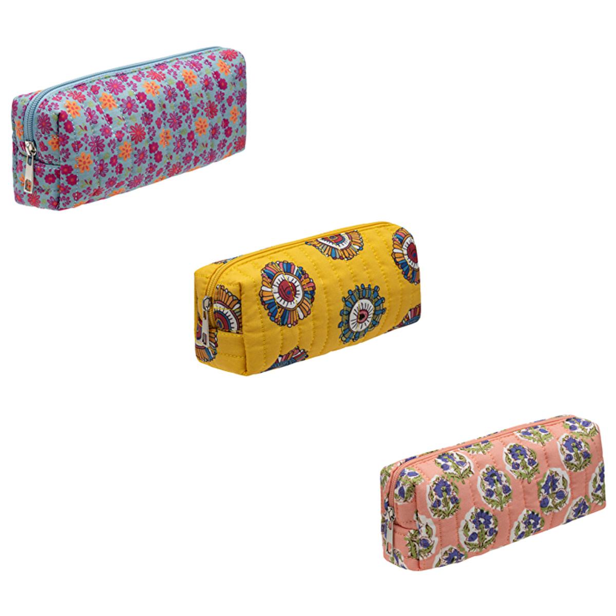 Eklips Quilted Cosmetic Bag - Small Makeup Bag Organizer for Travel, Stylish Pencil Case Design - Assorted Styles Eklips Quilted Cosmetic Bag - Travel Makeup Organizer makeup bag, cosmetic bag, small makeup bag, travel makeup bag, quilted cosmetic bag, makeup organizer, pencil cosmetic bag, stylish makeup bag, makeup, cosmetics, beauty, organizer, travel, compact, quilted, assorted, stylish, pen-like, gift for her, gifts for women, travel accessory, storage solution, fashion accessory, personal care, makeup