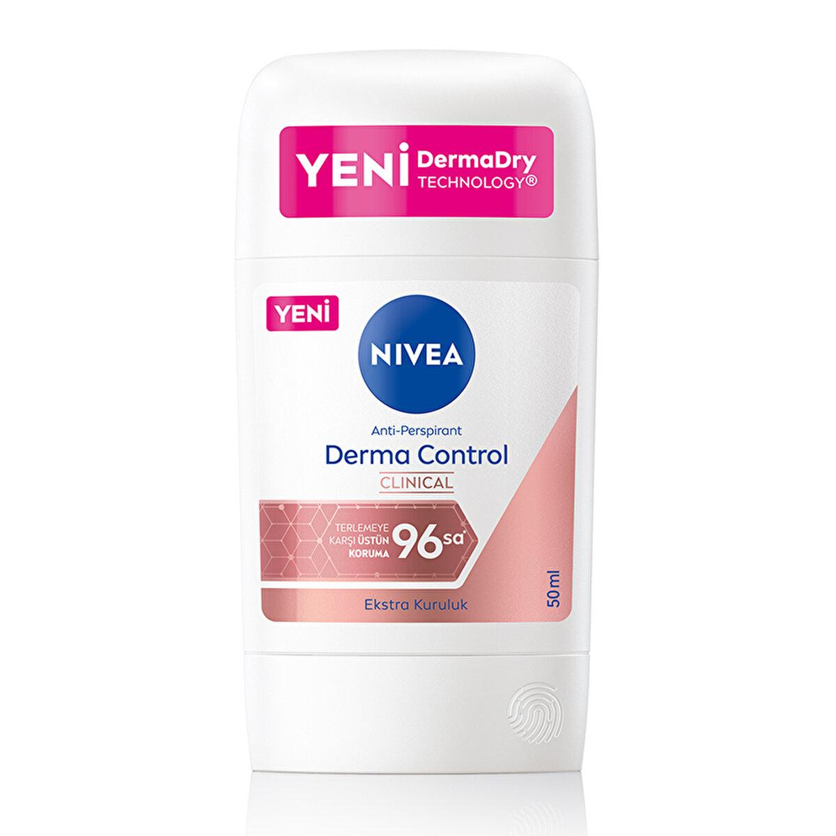 Nivea Derma Control Clinical Women's Deodorant Stick - Long Lasting Anti-Perspirant Protection, 50ml Nivea Derma Control Clinical Deodorant Stick - 96hr Anti-Perspirant Nivea Derma Control Clinical, Women's Deodorant Stick, Long-lasting anti-perspirant, Dermatologically tested deodorant, Anti-perspirant for women, Deodorant for sensitive skin, Underarm care, Sweat protection, Body odor control, Personal care, Women's grooming, Nivea products