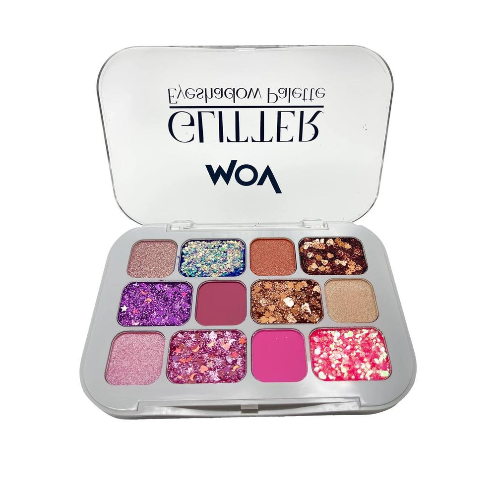 Mov Glitter 12-Color Eyeshadow Palette No: 03