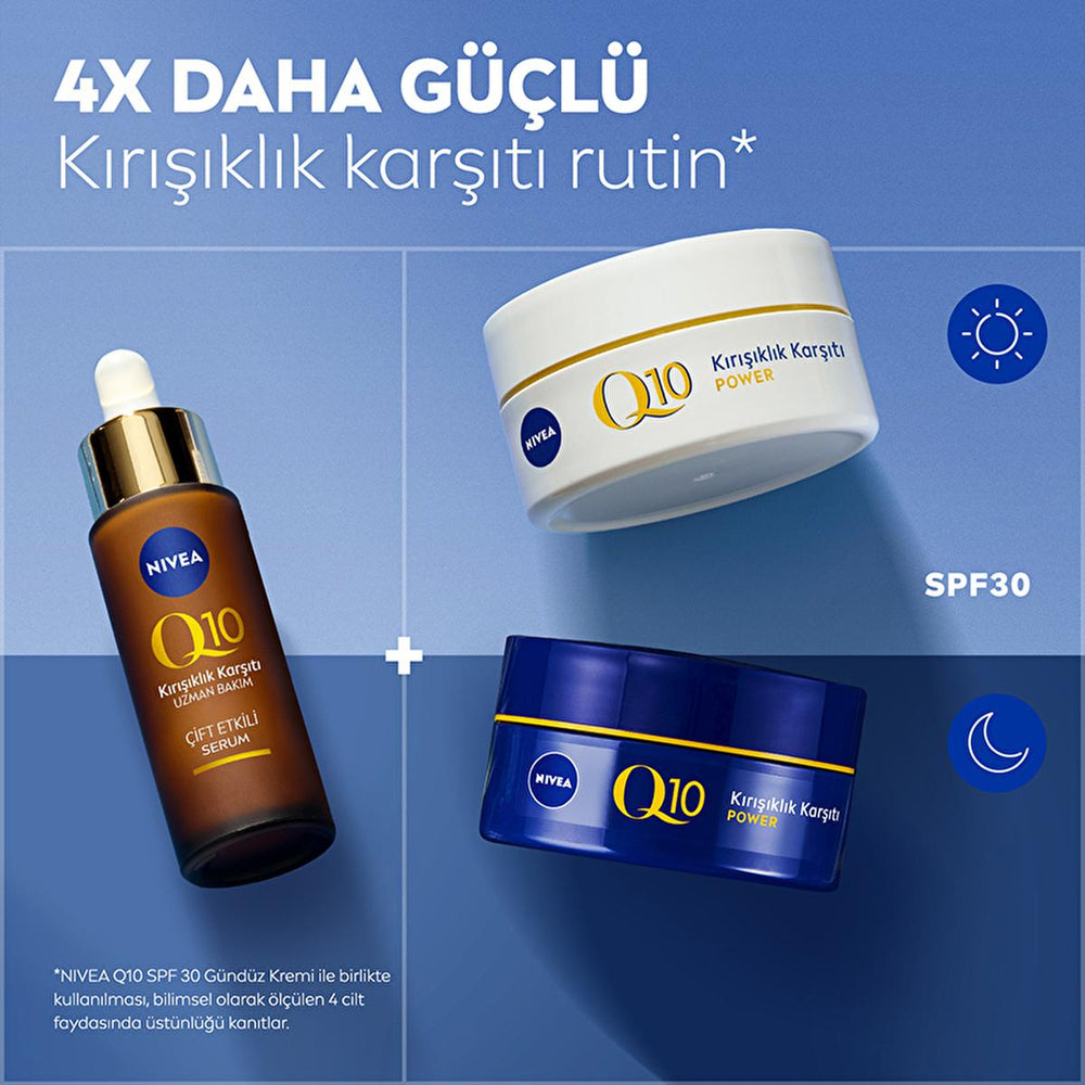 Nivea Anti-Wrinkle Face Serum with Q10 - Anti-Aging Skincare, Reduces Fine Lines & Wrinkles, Suitable for All - Face Serum