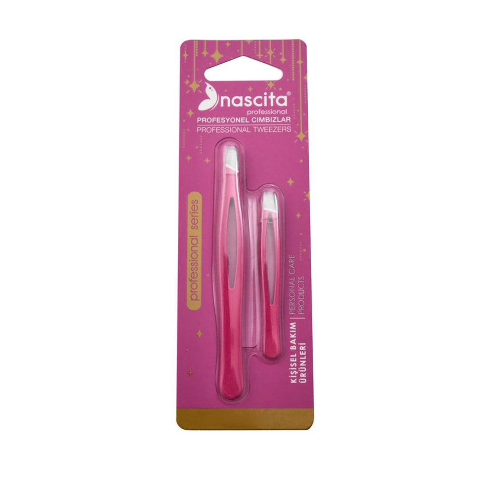 Nascita Professional Tweezers Duo for Precise Grooming