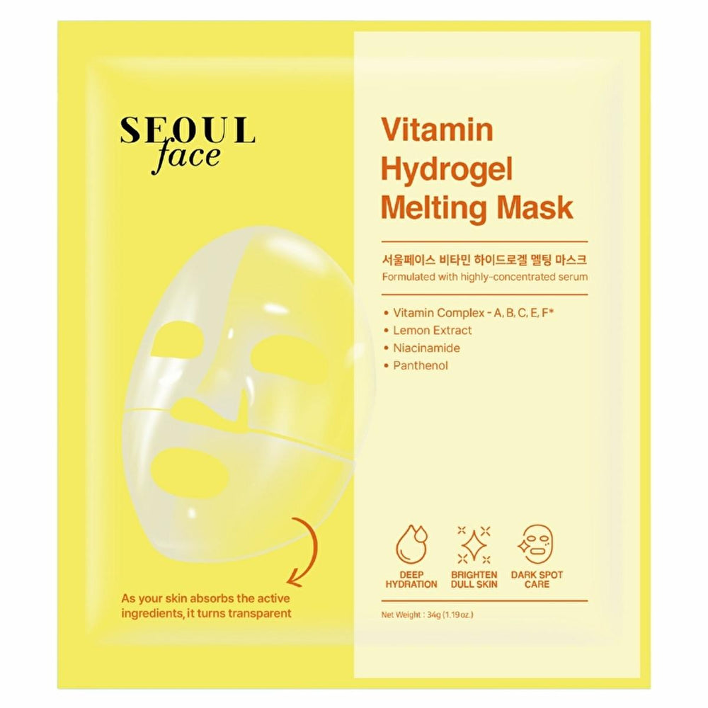 Dermal Korea Vitamin Hydrogel Face Mask - Hydrating, Anti-Aging Korean Skincare with Natural Ingredients - view 2