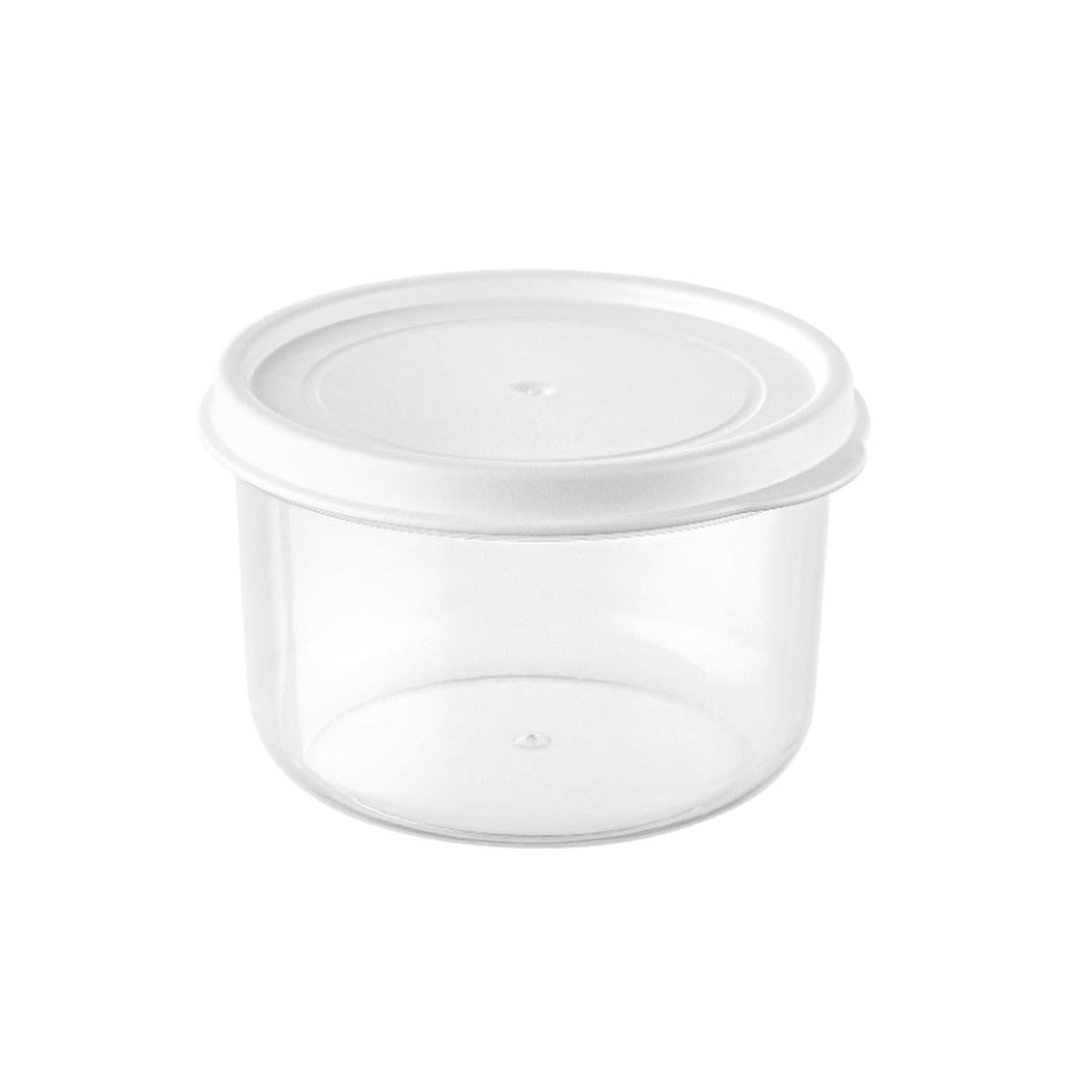 Bee Home Round Polypropylene Storage Container - 12.18 fl oz, Dishwasher Safe &amp; Compact Bee Home Round Storage Container - Durable &amp; Compact storage container, polypropylene storage, dishwasher safe container, compact storage solution, round storage container, household organization, durable storage, easy to clean storage, small storage, plastic storage container, kitchen storage, desk organization