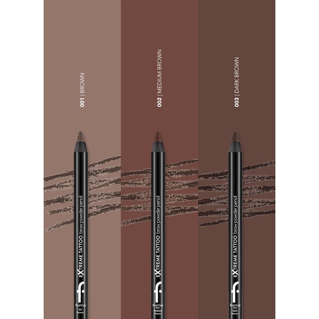 Flormar Extreme Tattoo Long-Wear Brow Pencil 003 Dark Brown