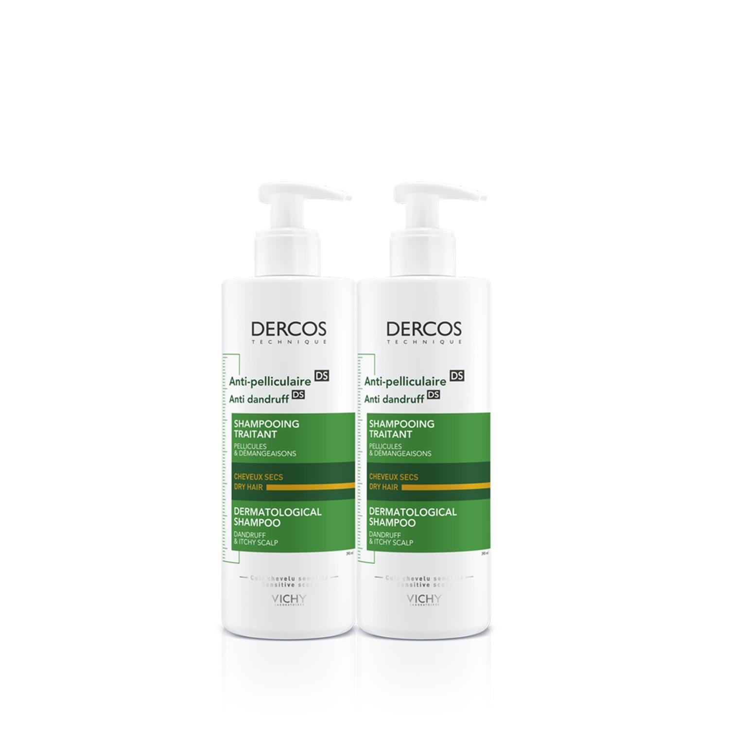 Vichy Dercos Anti-Dandruff Shampoo for Dry Hair - 2 x 390ml - Gentle Care & Effective Dandruff Treatment Vichy Dercos Anti-Dandruff Shampoo for Dry Hair anti-dandruff shampoo, dry hair care, Vichy Dercos shampoo, dandruff treatment, scalp care products, hair care, gentle shampoo, dermatologically tested, dry scalp relief, flake free, healthy scalp, nourishing shampoo, moisturizing shampoo