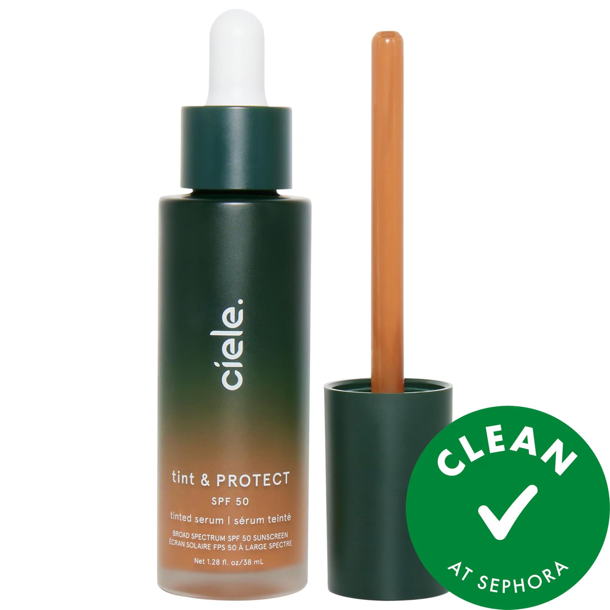 tint &amp; PROTECT - Vegan Tinted Serum Foundation with SPF 50+ - Medium Coverage, Cruelty-Free &amp; Gluten-Free tint &amp; PROTECT - Vegan Tinted Serum Foundation SPF 50+ tinted serum foundation, SPF 50+ makeup, vegan cosmetics, non-comedogenic foundation, cruelty-free beauty products, gluten-free makeup, liquid foundation, medium coverage foundation, natural finish foundation, eco-friendly packaging, recyclable packaging, acne-safe foundation, skincare makeup, clean beauty products