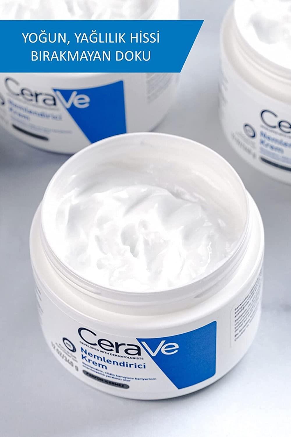 CeraVe Moisturizing Cream | Body and Face Moisturizer for Dry to Very Dry Skin | Body Cream with Hyaluronic Acid and Ceramides | Normal | Fragrance Free | 19 Oz | Packages May Vary - image 9