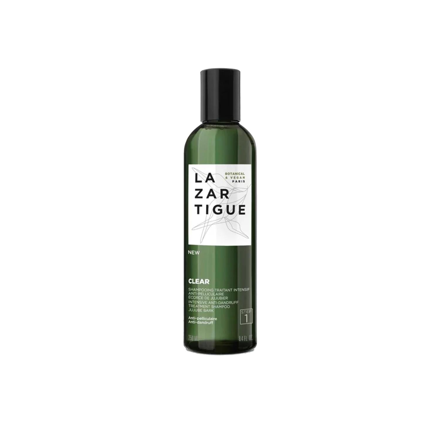 Lazartigue Anti-Dandruff Shampoo, Clear Step 1, 250ml - Gentle Scalp Care for Flaky Scalp Relief Lazartigue Anti-Dandruff Shampoo 250ml Anti-dandruff shampoo, Lazartigue Clear, dandruff treatment, scalp care products, 250ml shampoo, gentle shampoo, flaky scalp relief, scalp care, hair care, dandruff solution