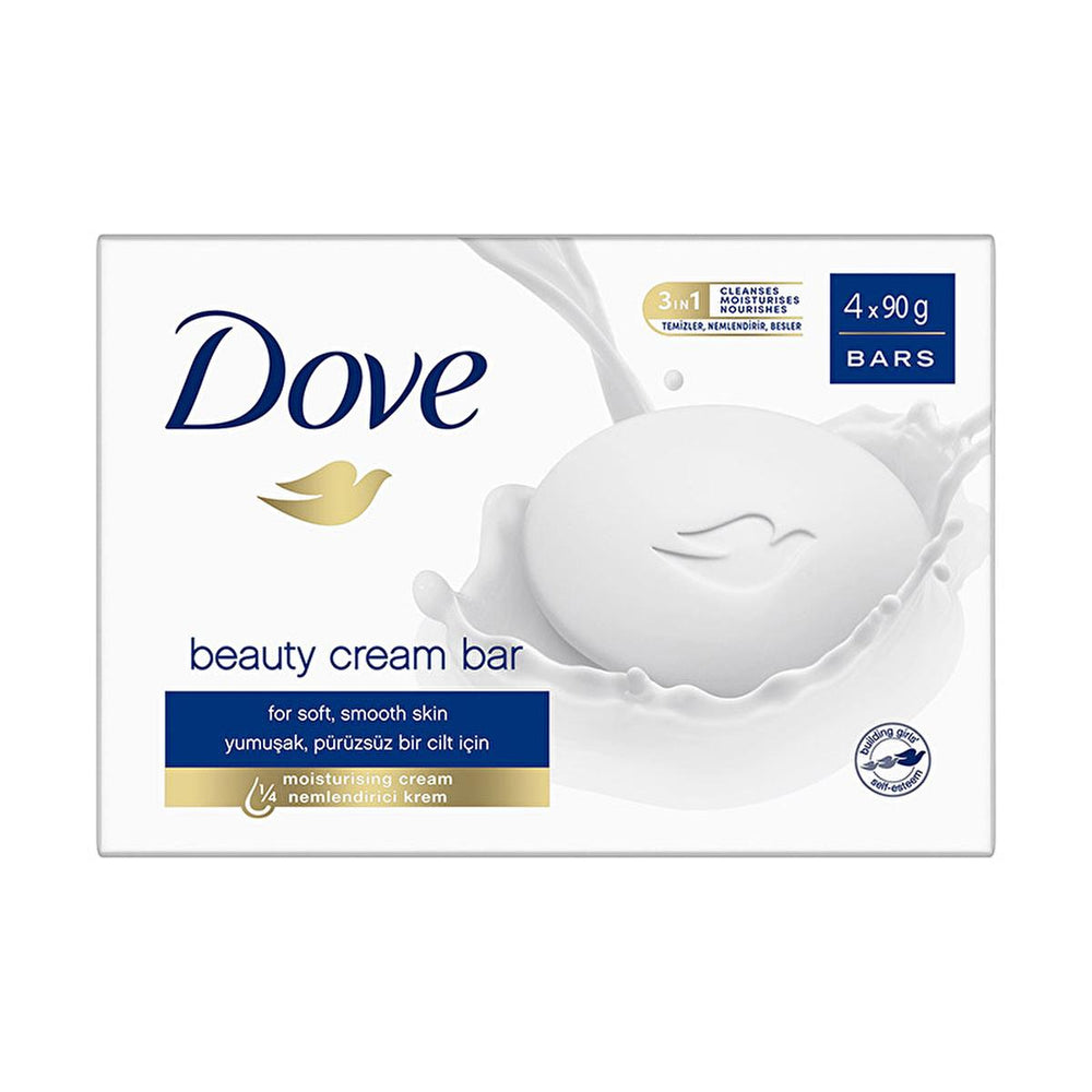 Dove Moisturizing Beauty Cream Bar Soap - Sulfate-Free, Gentle Cleanser for Sensitive Skin, 4 x 90g - view 5