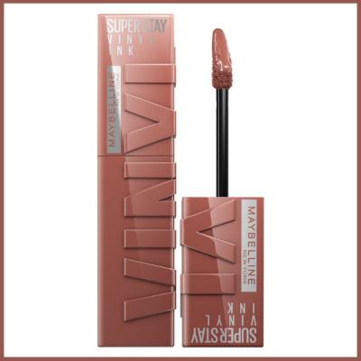 Maybelline New York Super Stay Vinyl Ink Liquid Lipstick - 120 Punchy, Long-Lasting Lip Gloss for Vibrant Color Maybelline Super Stay Vinyl Ink Lipstick - Long Lasting Maybelline New York Super Stay Vinyl Ink, Long-lasting lip gloss, Liquid lipstick, Punchy lip color, Non-sticky lip makeup, Lip care, Cosmetics, Makeup, Beauty products, Durable lip color, Vibrant lip gloss, Easy application lipstick, Lip gloss with aloe vera, Antioxidant lip care, 16-hour lip color