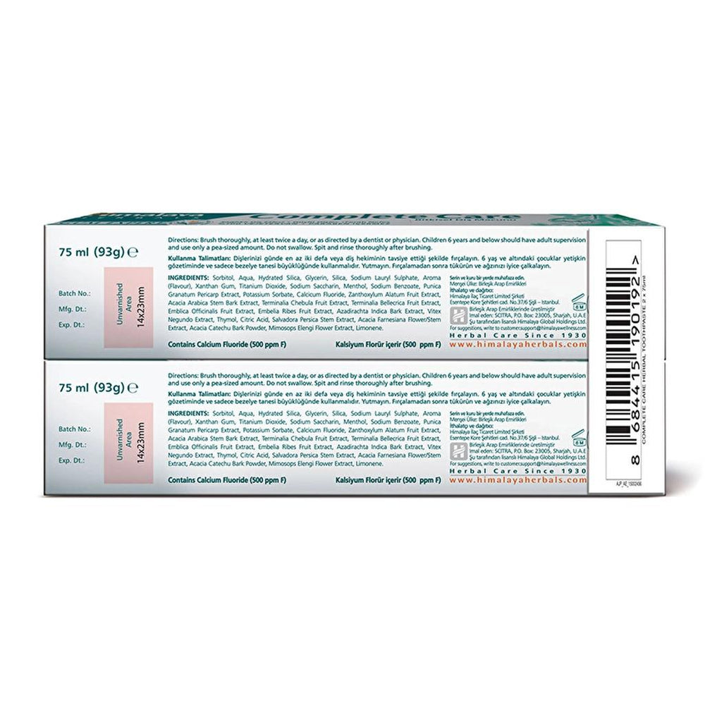 Himalaya Complete Care Toothpaste for Gum Health 75 ml 2-Pack