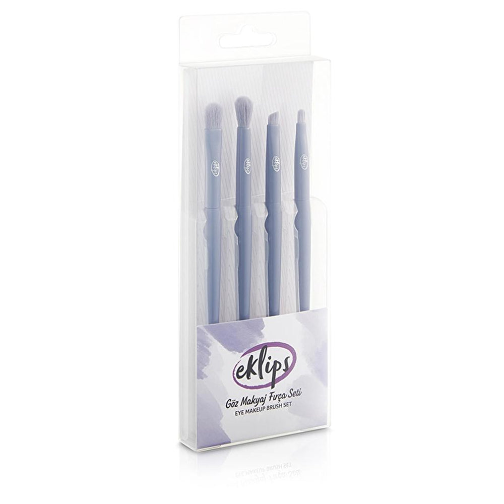 Eklips 4-Piece Eye Makeup Brush Set for Precise Blending