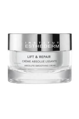 institut esthederm lift repair absolute smoothing cream 50 ml, close-up of smoothing cream texture Institut Esthederm Lift Repair Cream - Absolute Smoothing | 50 ml Institut Esthederm Lift Repair Cream - Absolute Smoothing smoothing-cream, anti-aging, skincare, Institut-Esthederm, face-cream, women-skin, firming, beauty, lift-repair, ai-generated