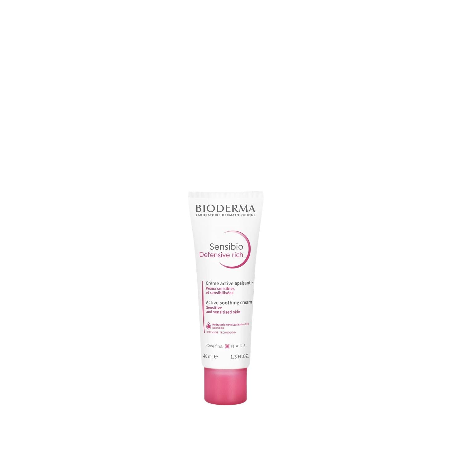 Bioderma Rich Moisturizing Cream for Sensitive Skin - Dermatologically Tested, 40ml Bioderma Rich Moisturizing Cream - Sensitive Skin Solution Bioderma Sensibio Defensive Rich, moisturizing cream for sensitive skin, dermatologically tested cream, rich hydration for dry skin, sensitive skin care products, skincare for dry skin, gentle moisturizer, non-irritating skincare, long-lasting hydration, Bioderma moisturizer, sensitive skin solutions, dry skin relief, dermatologically tested skincare