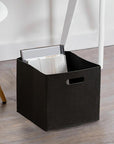 Homing - Multi-Purpose Felt Storage Basket with Handle, Collapsible Closet Organizer, 9.45 x 9.45 x 9.45 inches - view 4