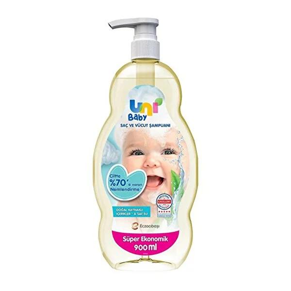 Uni Baby Gentle Baby Shampoo, Hypoallergenic & Dermatologically Tested - 900ml Uni Baby Hypoallergenic Baby Shampoo - Gentle & Dermatologically Tested baby shampoo, hypoallergenic baby care, dermatologically tested baby products, gentle baby shampoo, natural baby hair care, baby hair care, sensitive skin baby products, Uni Baby, baby care routine, newborn essentials