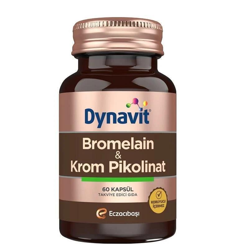 Dynavit Bromelain Chromium Picolinate Dietary Supplement for Digestive Health - 60 Capsules - image 2