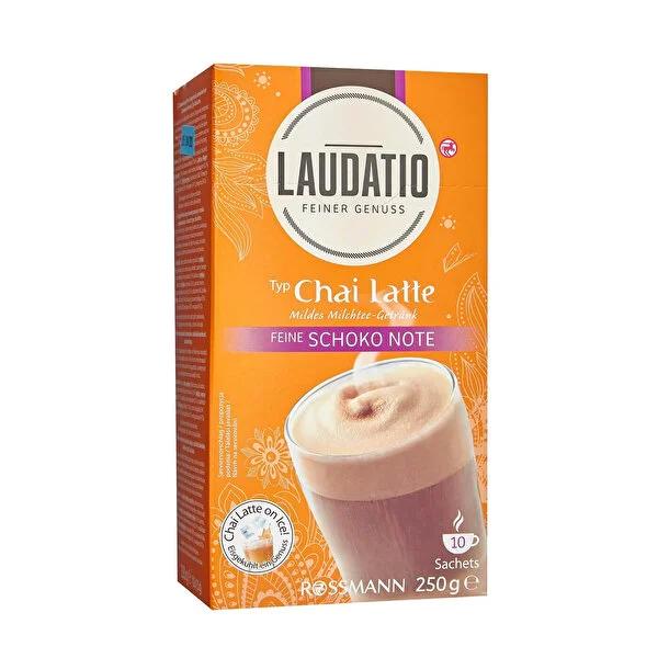 Laudatio Chocolate Chai Latte Mix 250g - Authentic Vanilla & Cinnamon Aroma, Hot & Cold Beverage Laudatio Chocolate Chai Latte Mix - Authentic & Aromatic Chai Latte Mix, Chocolate Flavor, Black Tea Beverage, Vanilla and Cinnamon Aroma, Hot and Cold Drink, Exotic Beverage, Comforting Drink, International Beverage Experience, Tea Alternative, Dessert-like Drink, Laudatio, Chai Tea, Gourmet Tea, Specialty Tea, Beverage Mix, Gift for Tea Lovers