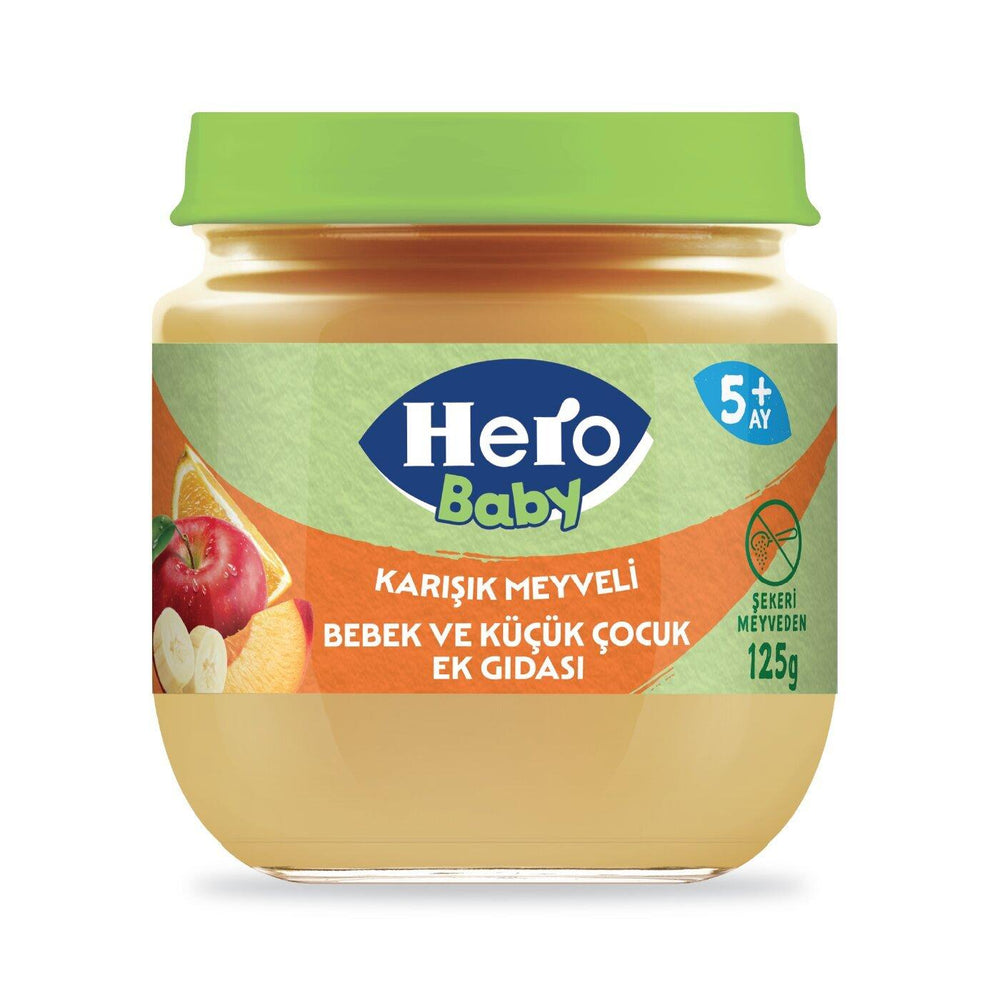 Hero Baby Mixed Fruit Puree Jar for Infants 125g