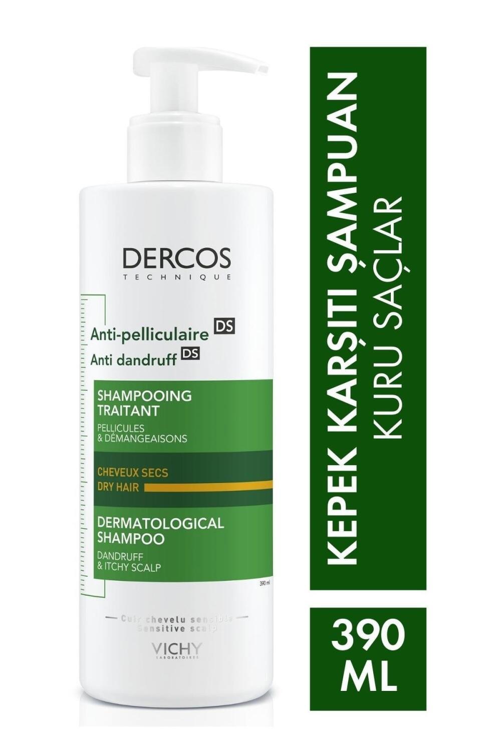 Vichy Dercos Anti-Dandruff Shampoo for Dry Hair - 390ml - Salicylic Acid, Hypoallergenic - Dandruff &amp; Itchy Scalp Relief - image 11