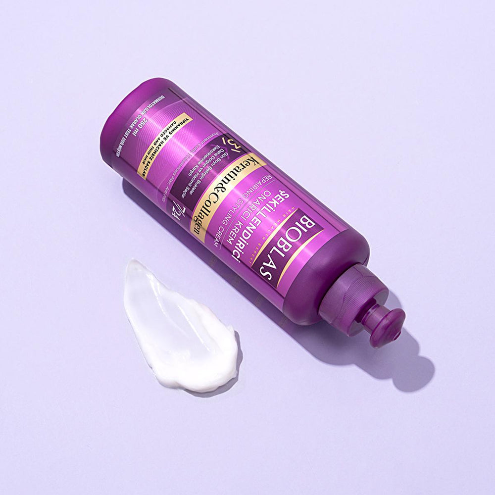 Bioblas Anti-Hair Loss Styling Cream with Collagen & Keratin - 8.45 fl oz - Hair Mask