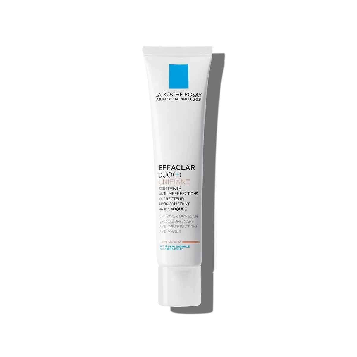 La Roche-Posay Effaclar Duo (+) Unifiant: Acne Treatment Cream, Medium Shade - Reduce Blemishes &amp; Prevent Recurrence for Oily, Acne-Prone Skin La Roche-Posay Effaclar: Acne Treatment Cream for Oily Skin Effaclar Duo Unifiant, acne treatment cream, oily skin moisturizer, mattifying cream, blemish reduction cream, La Roche Posay Effaclar, non-comedogenic moisturizer, makeup base for oily skin, acne cream, oily skin, blemishes, skin imperfections, mattifying, moisturizing, makeup base, non-greasy, skincare, be