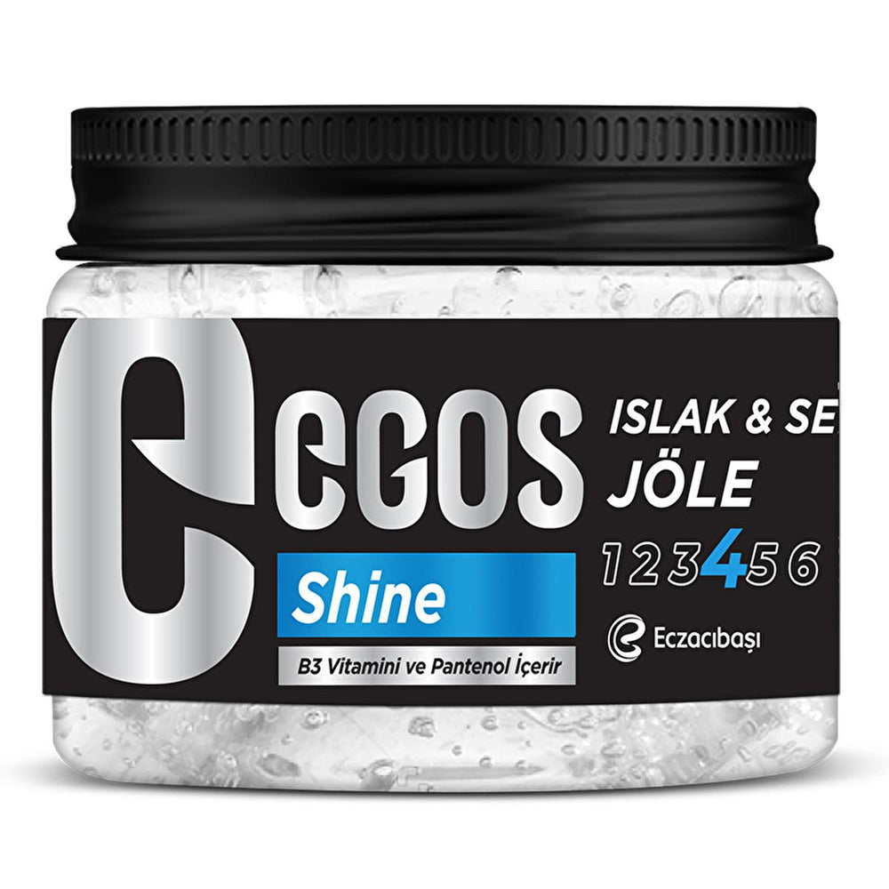 Egos Long-Lasting Hair Styling Gel with Provitamin B3 & B5 - 13.53 fl oz, Moisture-Resistant, Nourishing Hair - Hair Styling