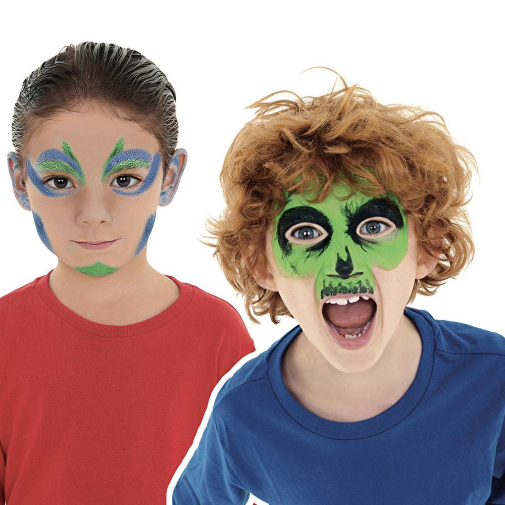 Carioca Kids Face Paint Set - 3 Vibrant, Water-Based Colors, Dermatologically Tested for Safe Use - view 3