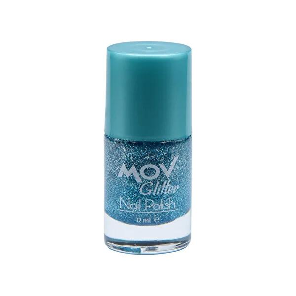 Mov Glitter Nail Polish - Shiny Mavi Finish for Nail Art Designs Mov Glitter Nail Polish - Mavi Shiny Finish nail polish, glitter nail polish, nail art supplies, cosmetic nail care, beauty nail products, Mov, Mavi nail polish, shiny nail finish, nail decoration, nail care, beauty products, cosmetics