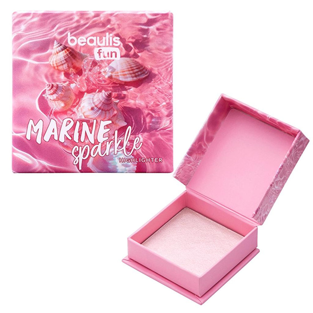 Beaulis Fun Marine Sparkle Powder Highlighter in Rose Radiance