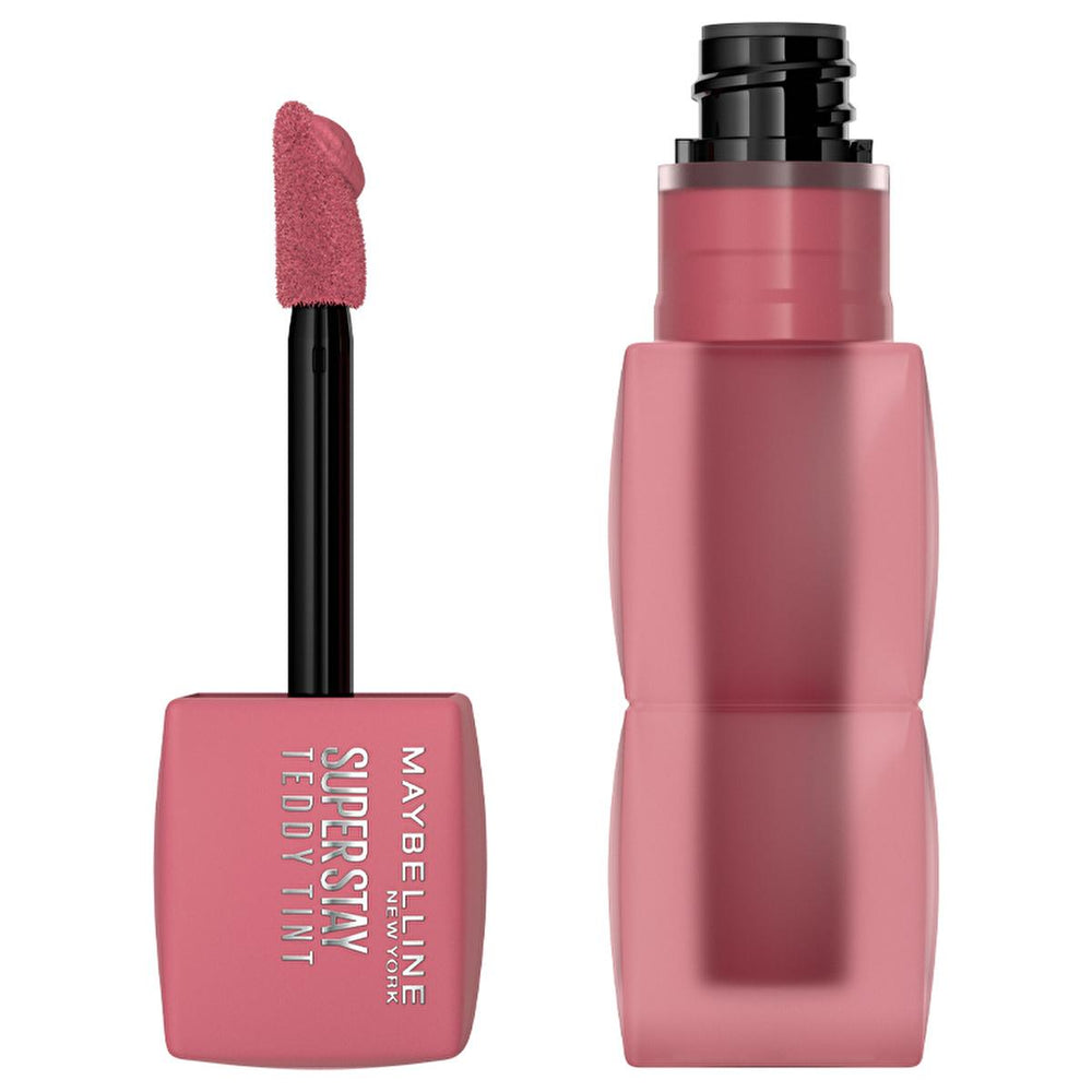 Maybelline Super Stay Teddy Tint: Long Lasting Matte Lip & Cheek Tint - Buildable Coverage, Comfortable Wear Maybelline Super Stay Teddy Tint: Long Lasting Matte Lip Tint lip tint, matte lip tint, long lasting lip color, Maybelline lip tint, buildable lip tint, matte liquid lip tint, lip and cheek tint, Super Stay Teddy Tint, long-wear matte lip color, lip color, liquid lip tint, matte finish, buildable coverage, blush, makeup, cosmetics, beauty, long-lasting, comfortable wear, versatile, 2-in-1, lip stain,