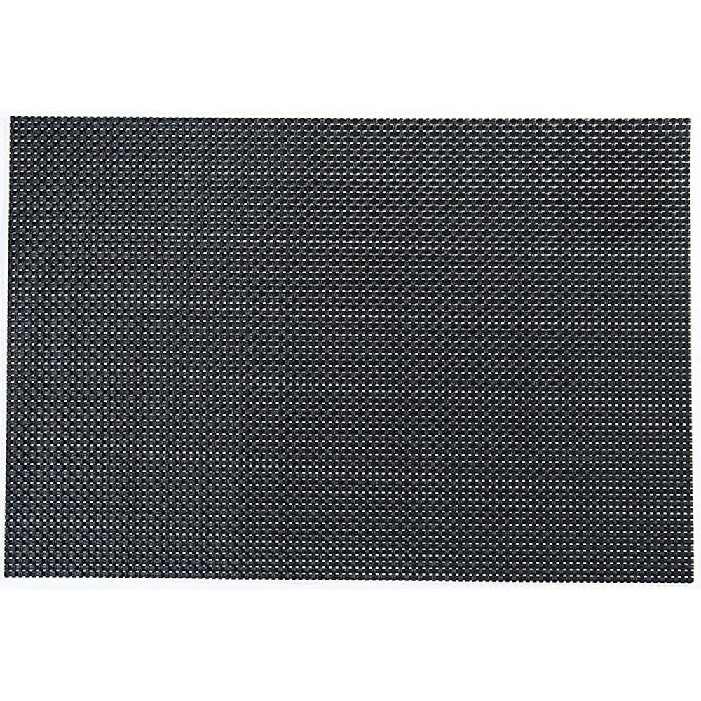 Biradlı - PVC Table Placemat, Black, Waterproof & Easy Clean, Modern Table Decor for Homeowners - 11.81 x 17.72 inches