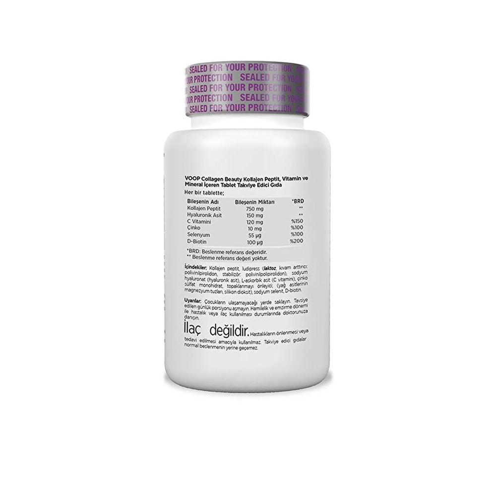 Voop Collagen Beauty Supplement with Vitamin C 30 Tablets