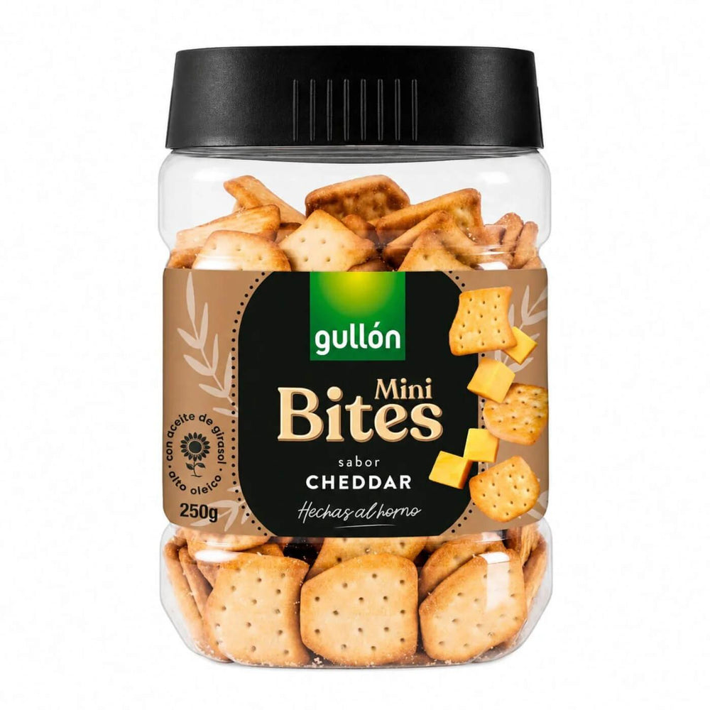 Gullon Cheddar Cheese Mini Crackers Savory Snack 250g