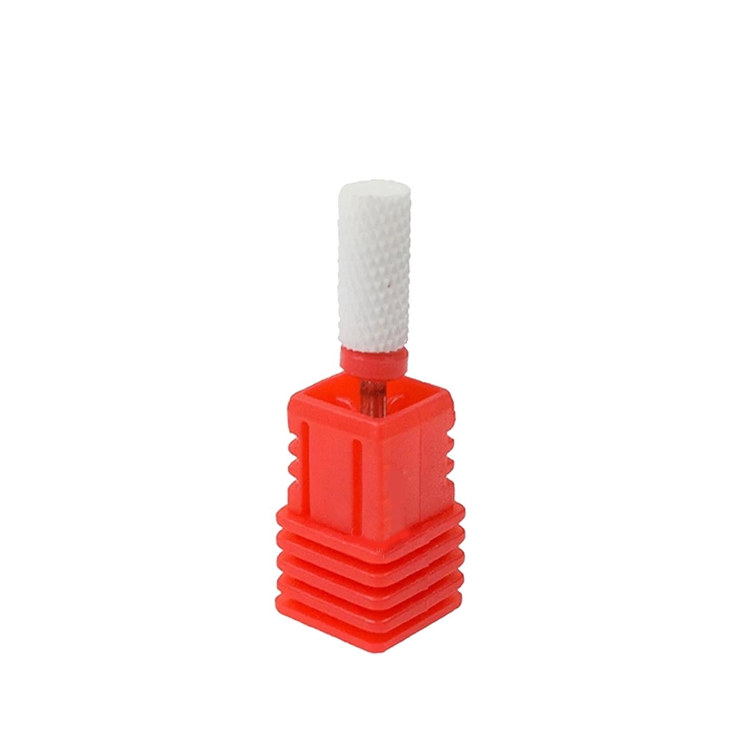 Trina Ceramic Nail Drill Bit for Artificial Nail Shaping and Filing - Red Roll Shape, Durable & Gentle on Nails Trina Ceramic Nail Drill Bit for Artificial Nails nail drill bit, ceramic nail drill, artificial nail shaping, nail care tools, beauty supplies, nail technicians, beauty professionals, DIY nail care, nail shaping, nail filing, ceramic nail bit, red nail drill, roll shape nail drill
