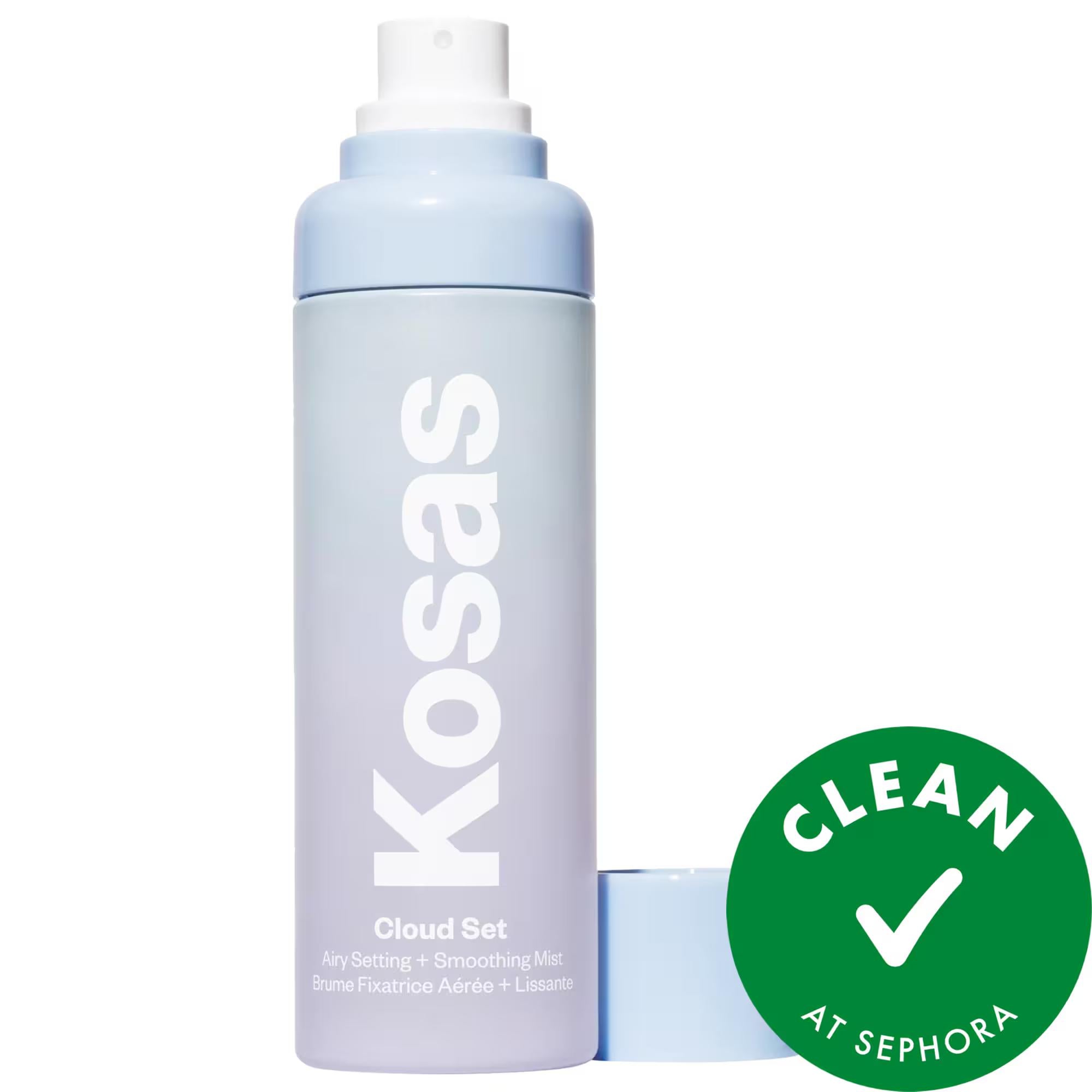 Cloud Set Setting Spray: Airy, Hydrating &amp; Long-Lasting Makeup Lock - Alcohol-Free, Vegan, Skin Texture Improvement Cloud Set Setting Spray: 12H Hold, Hydrating, Vegan setting spray, makeup setting spray, alcohol free setting spray, non-comedogenic setting spray, hydrating setting spray, vegan setting spray, cruelty free setting spray, skin texture improvement spray, pore minimizing spray, long lasting makeup spray, makeup, face makeup, setting powder, makeup, face, setting spray, hydrating, smoothing, vega