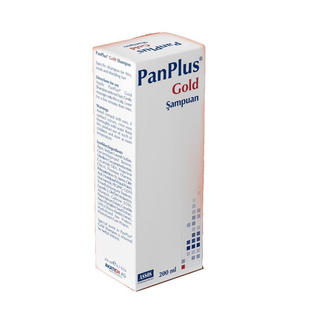 Panplus Gold Shampoo for Thin Hair - 6.76 fl oz, Daily Use, Caffeine &amp; Vitamin B3 - image 2