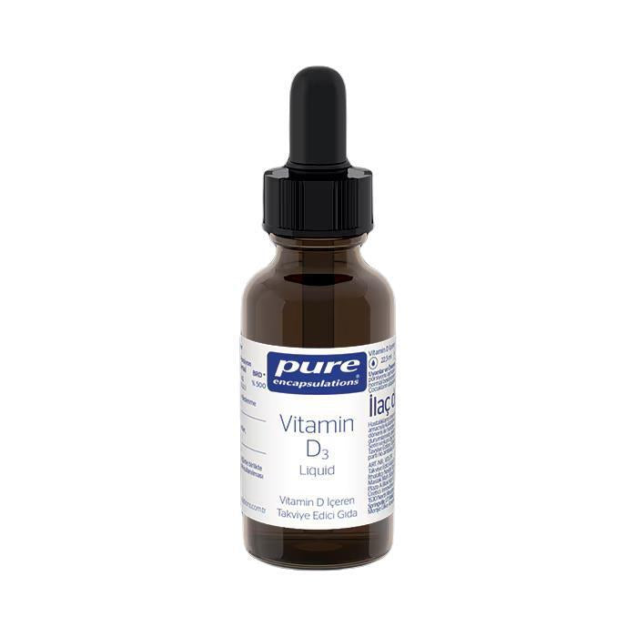 Pure Encapsulations Vitamin D3 Liquid - 22.5 ml | Health Supplement - Vitamin & Supplement