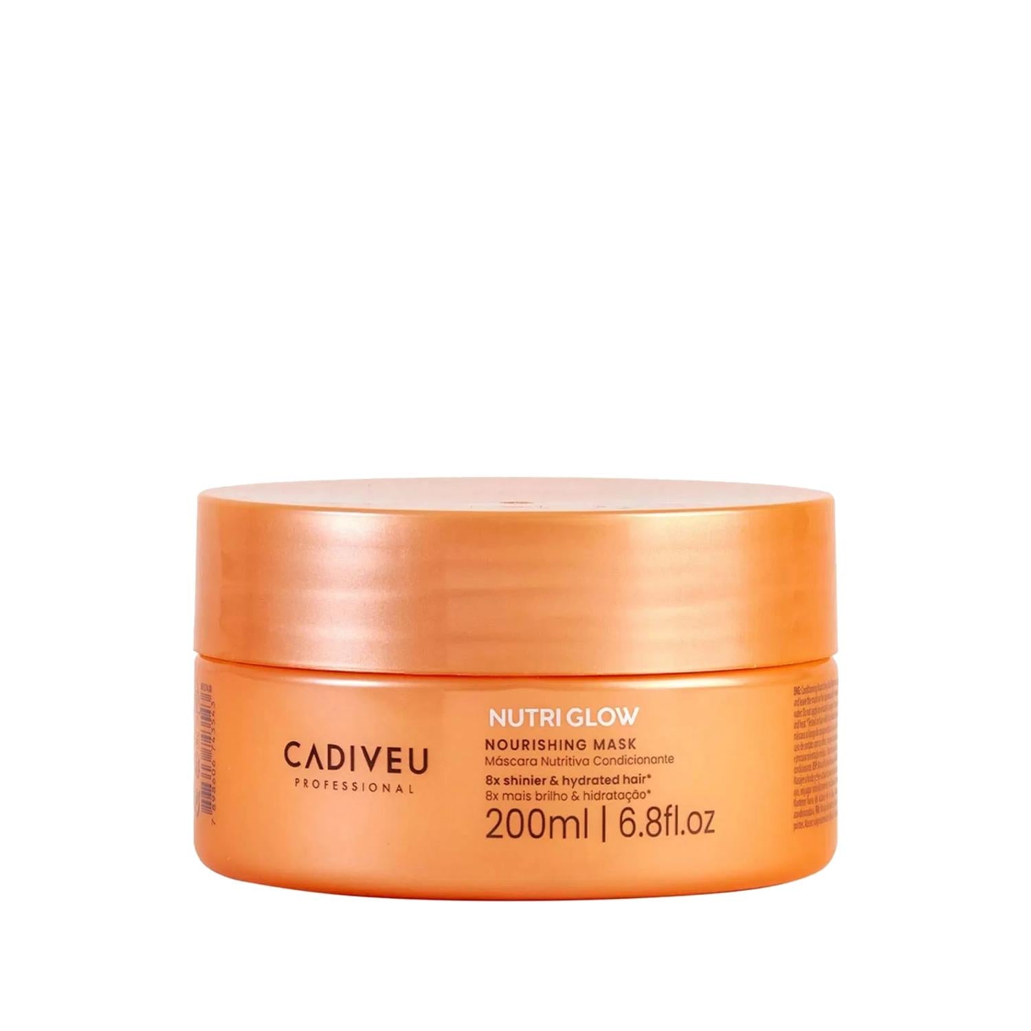 Cadiveu Cadiveu Nutri Glow Intense Nourishing Hair Mask 200ml - Nourishes Dry Damaged Hair Cadiveu Nutri Glow Hair Mask 200ml - Intense Nourishment Cadiveu Nutri Glow, intense nourishing hair mask, hair care products, nourishing hair mask 200ml, Cadiveu hair mask, hair mask, dry hair care, damaged hair repair, nourishing hair products, hair nourishment, healthy hair, vibrant hair, hair care routine, 200ml hair mask, generous hair mask, beneficial hair ingredients