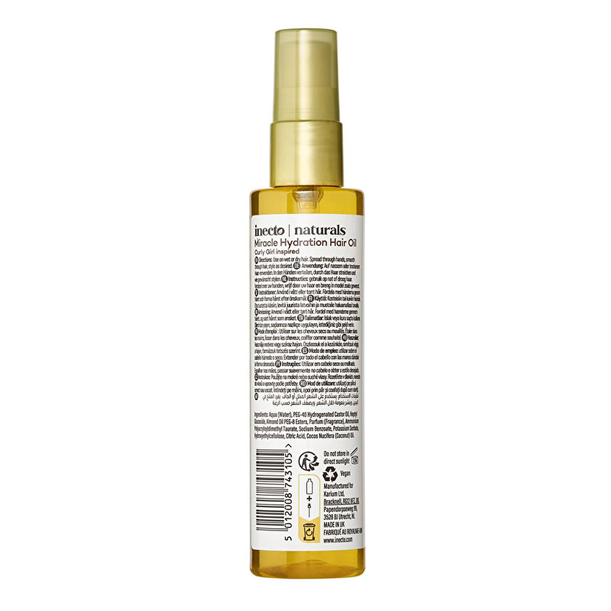 Inecto Coconut Oil Hair Oil: Vegan Dry Hair Treatment, Frizz Control & Intense Moisture (3.38 fl oz) Inecto Coconut Hair Oil: Vegan Dry Hair Treatment, Frizz Control coconut oil hair oil, vegan hair care oil, hair moisturizing oil, hair smoothing oil, dry hair treatment, natural hair oil, hair repair oil, frizz control hair oil, hair oil, coconut oil, vegan, dry hair, damaged hair, moisturizing, smoothing, frizz control, shine, hair care, hair treatment, cruelty-free, natural, beauty, hair, hair hydration, 