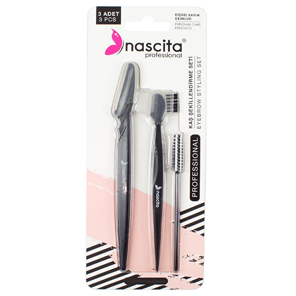 Nascita Eyebrow Shaping Set - Precision Grooming Tools for Perfect Brows - Mascara